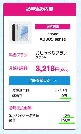 UQモバイル分割